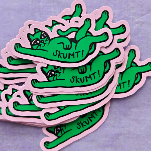 En chill katt och andra nya stickers