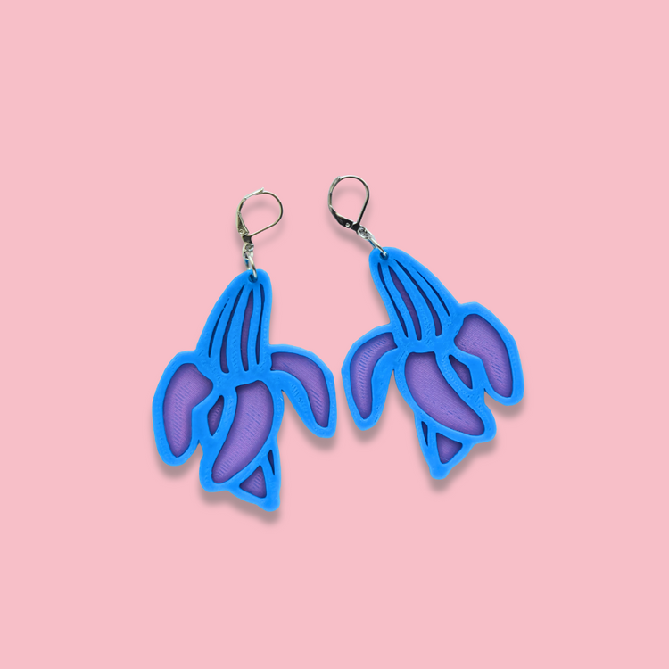 3D-printade örhängen