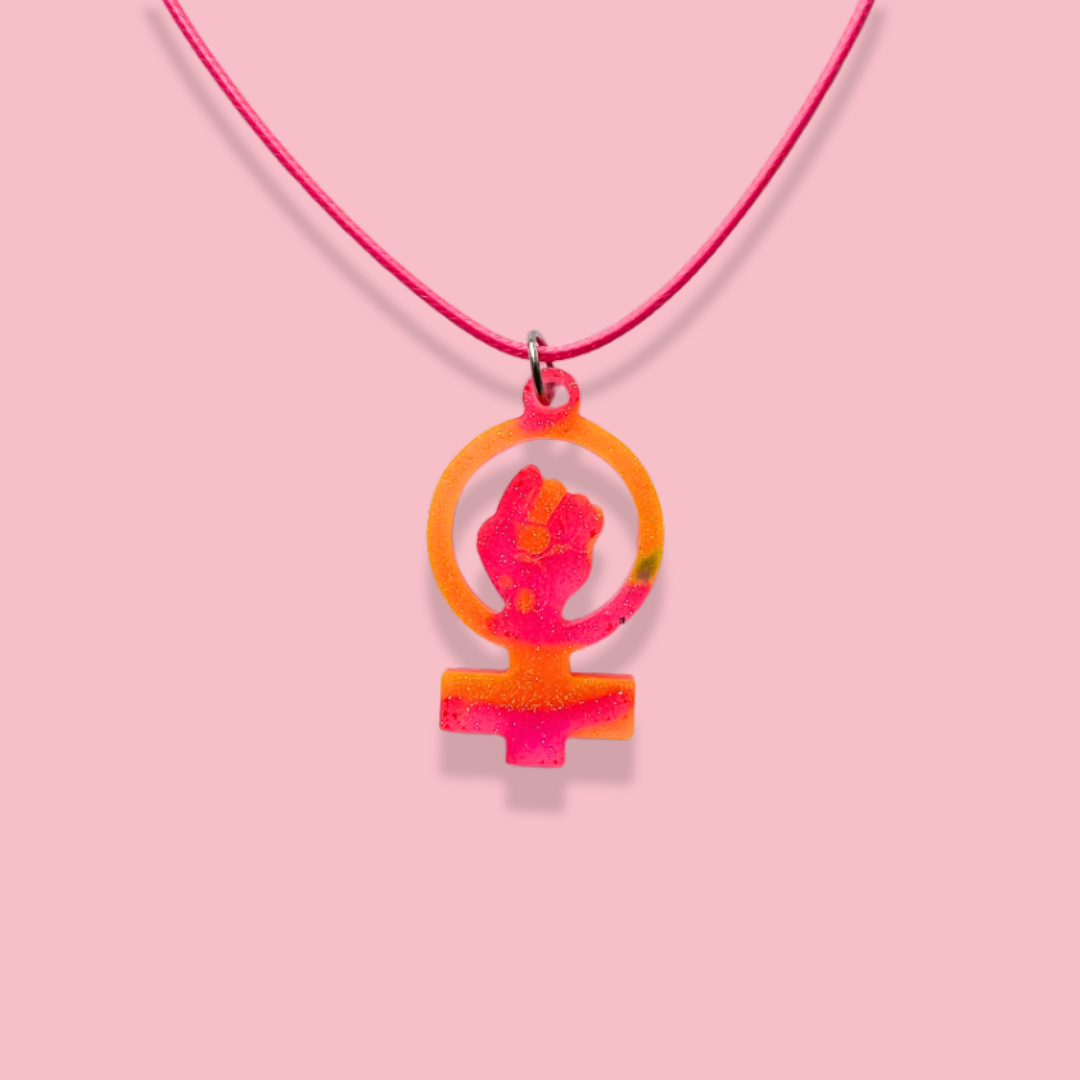 Halsband kvinnotecken [neon]