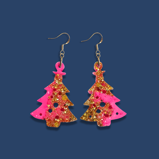 Örhängen [rosa granar]