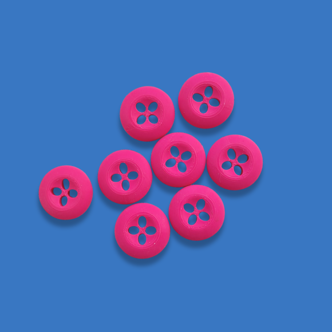 Knappar 20 mm [väldigt rosa, styckvis]