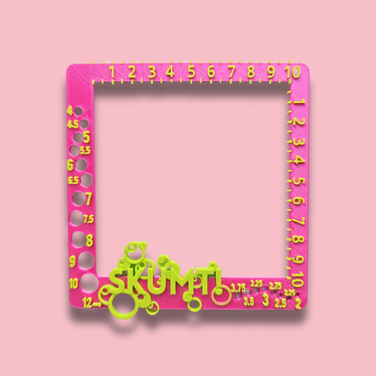 Stickmått [cerise/lime]