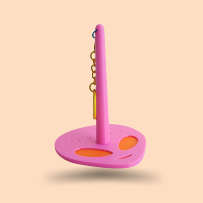 Garnhållare [rosa/orange]