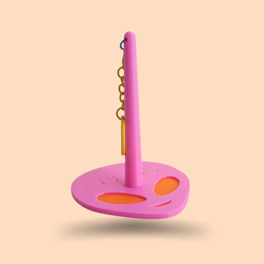 Garnhållare [rosa/orange]