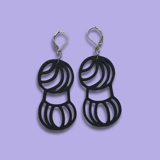 Örhängen [svarta nystan]