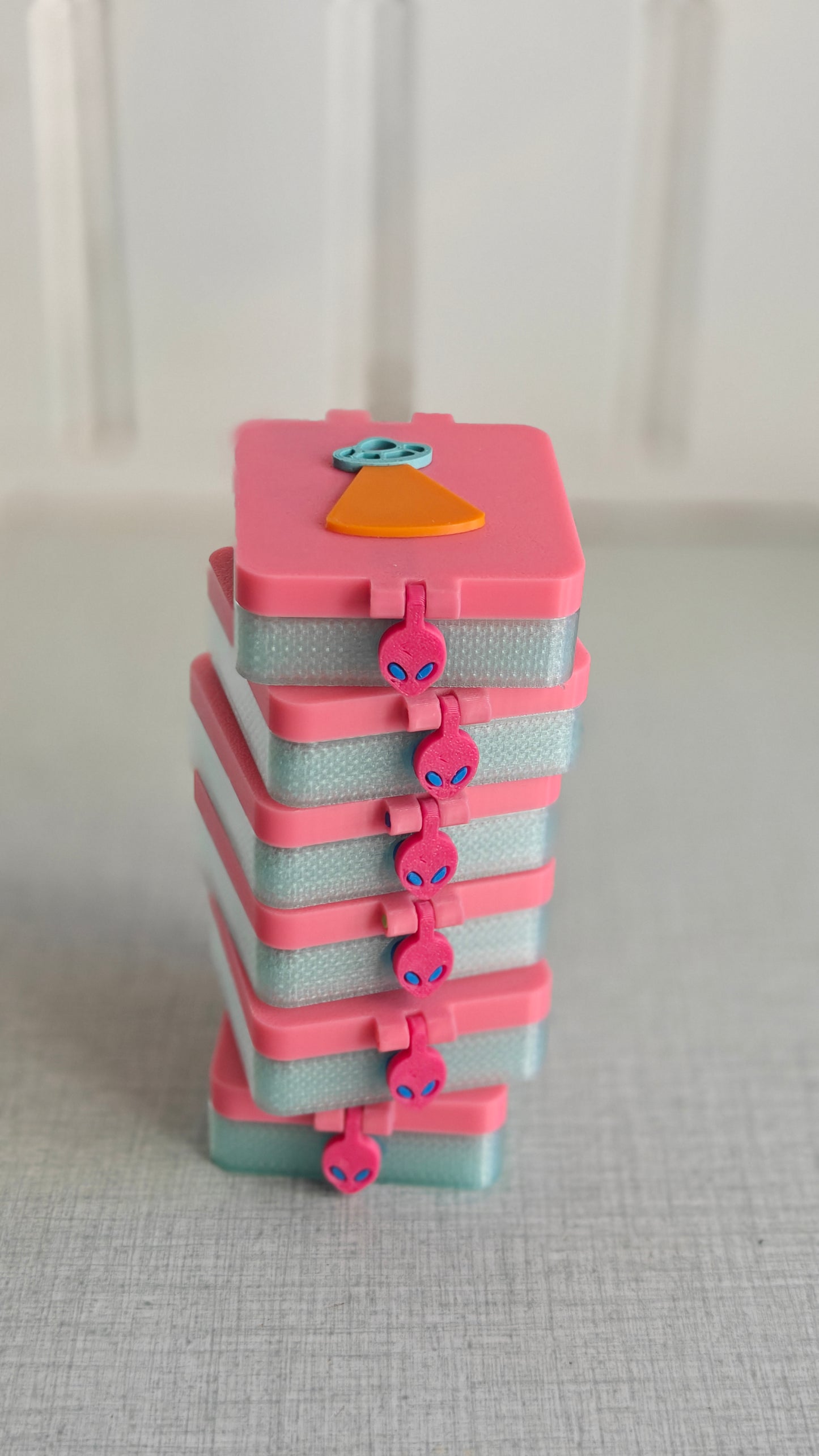 Prylbox med tillbehör [mint/rosa]