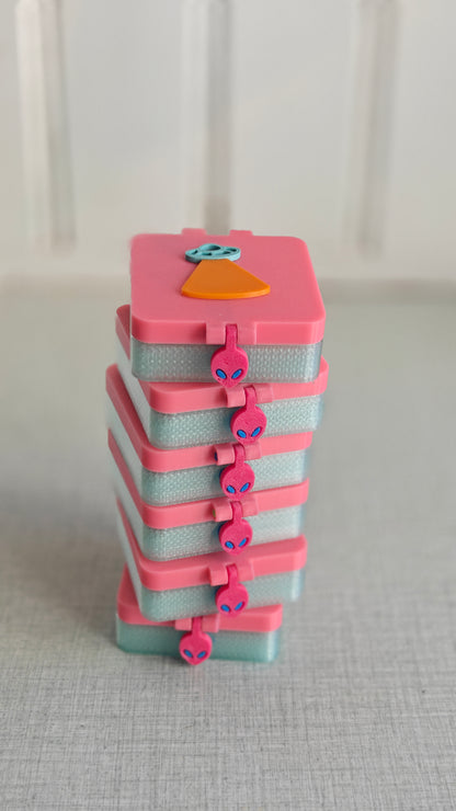 Prylbox med tillbehör [mint/rosa]