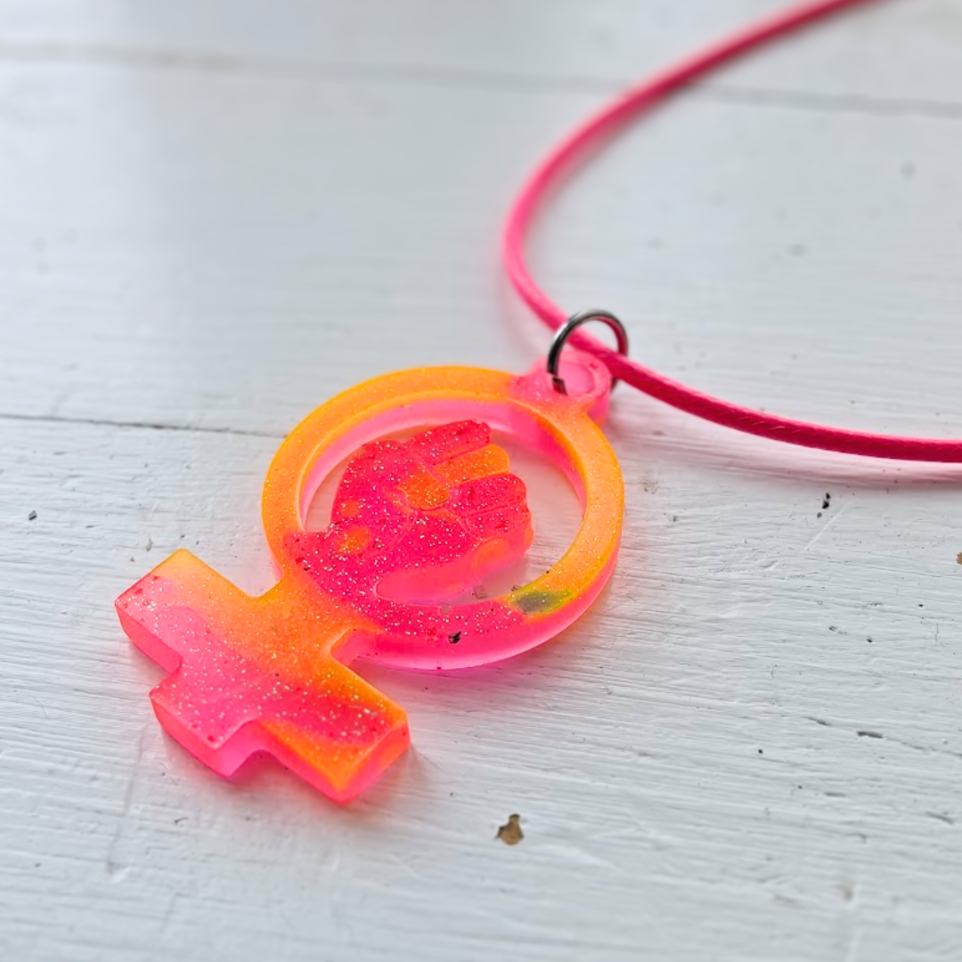 Halsband kvinnotecken [neon]