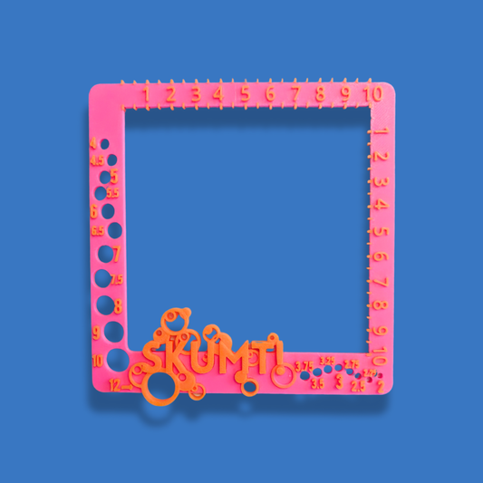 Stickmått [rosa/orange]