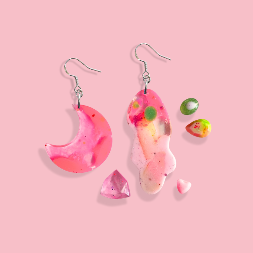 Earrings [wavelengths, set]