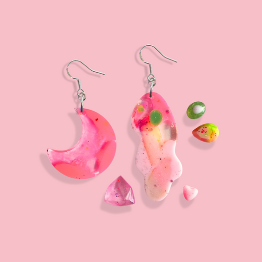 Earrings [wavelengths, set]