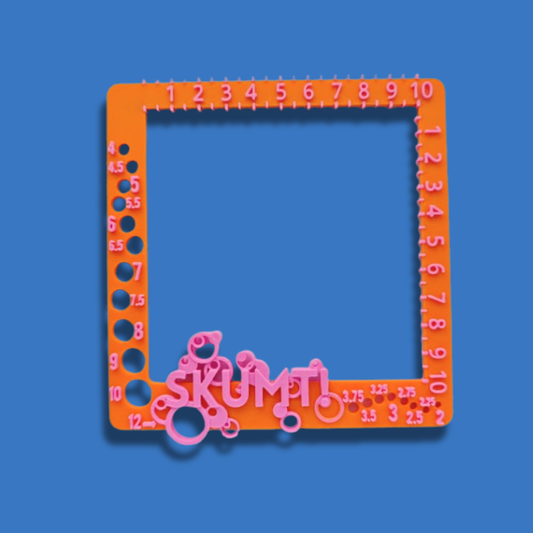 Stickmått [orange/rosa]