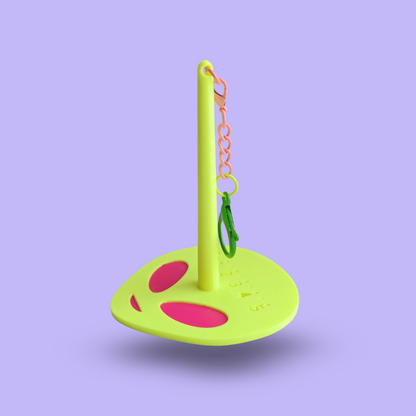 Garnhållare [neongul/rosa]