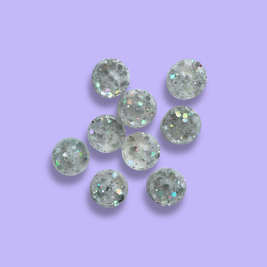 Knappar 20 mm [bara glitter, styckvis]