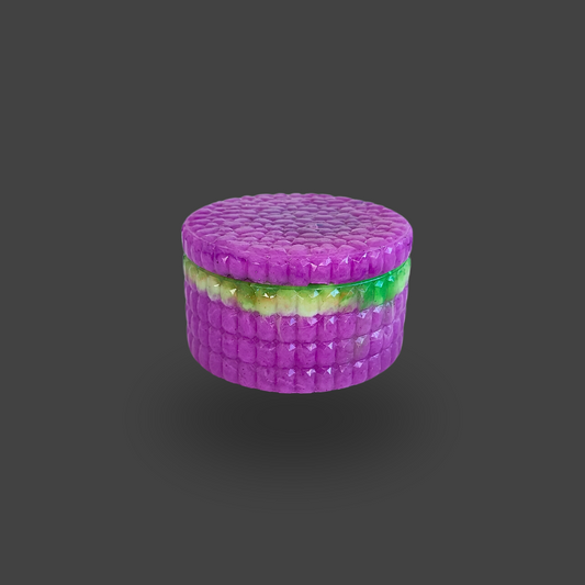 Textured Jar with Lid [Toxic Rim]