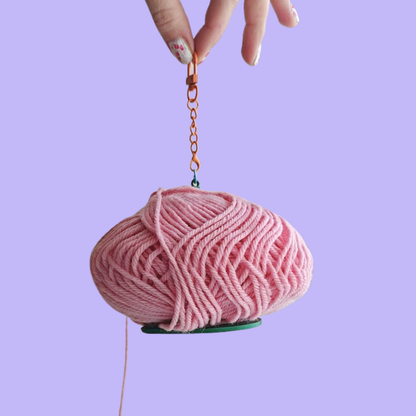 Garnhållare [neongul/rosa]