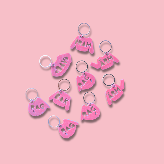 Stickmarkörer [rosa set för tröjor]