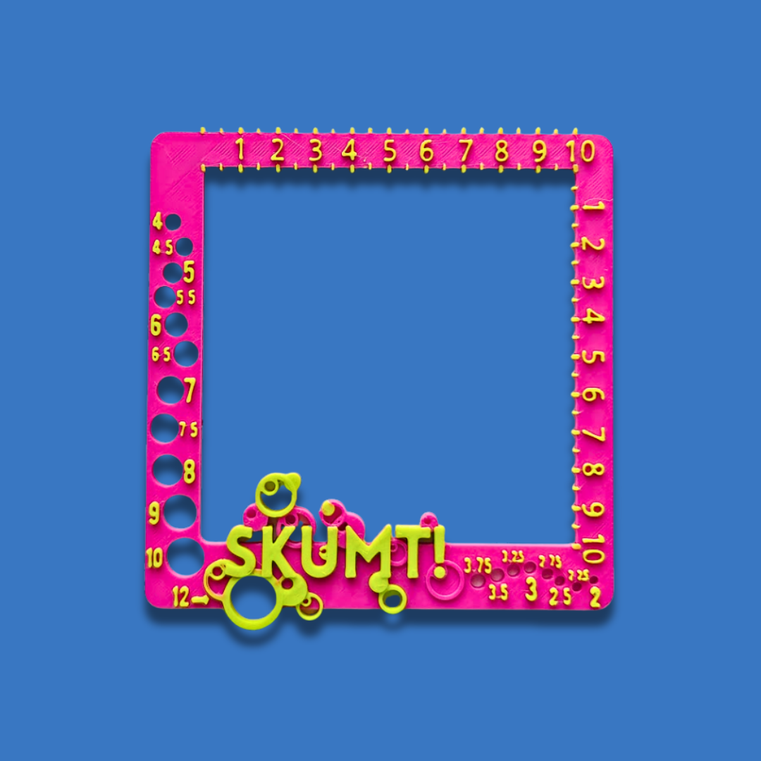 Stickmått [cerise/lime]
