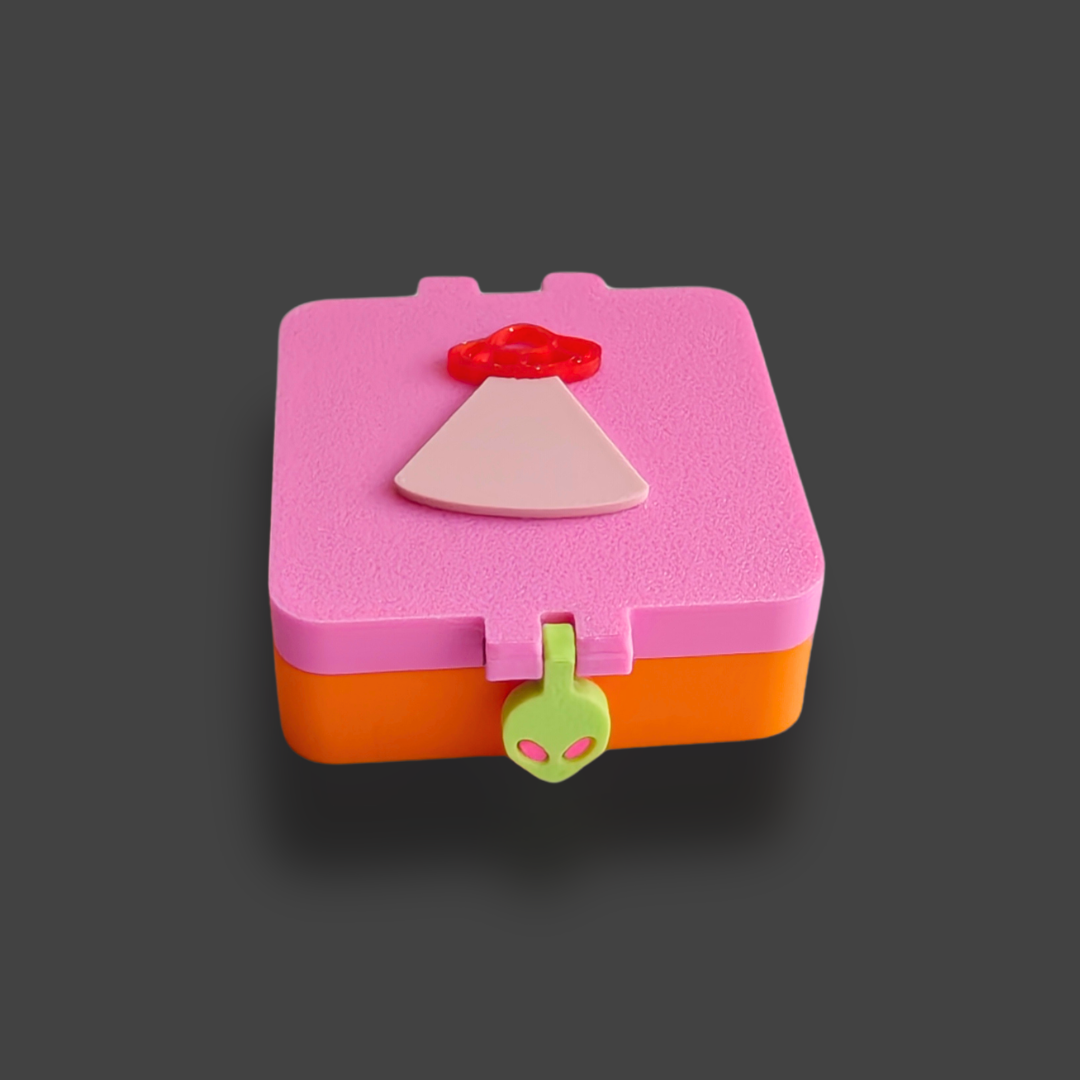 Prylbox med tillbehör [orange/rosa]