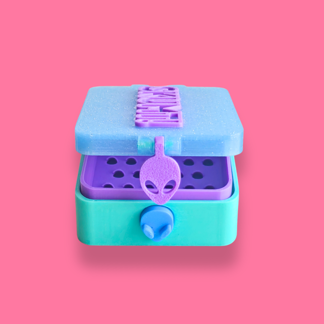 Tvålbox [mint/glitterblå]
