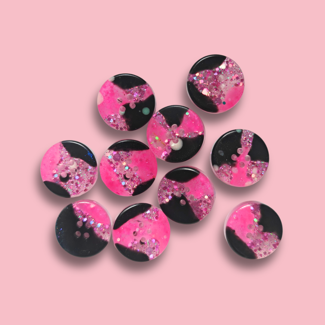 Knappar 20 mm [hallon/lakrits, styckvis]