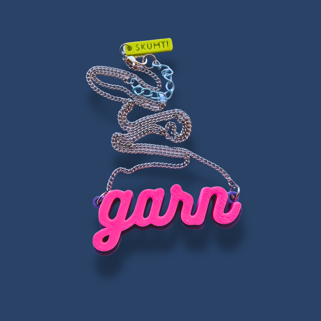 Halsband GARN [rosa/lila]