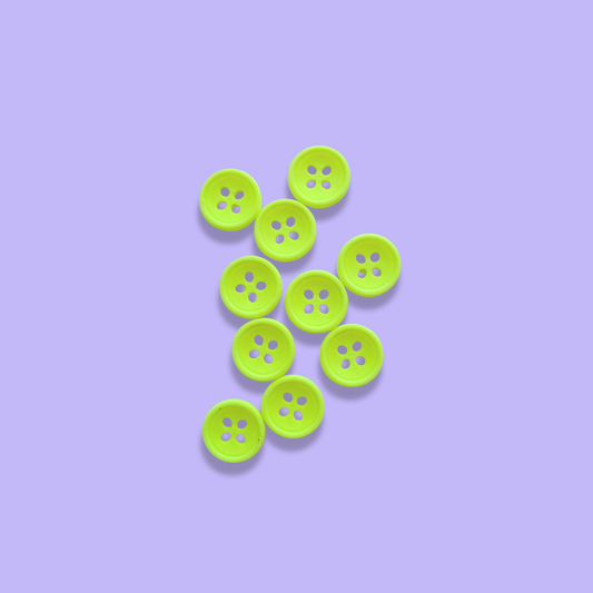 Knappar 12 mm [neongul, styckvis]