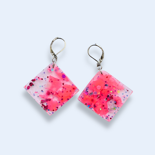 Örhängen [rosa kartor]