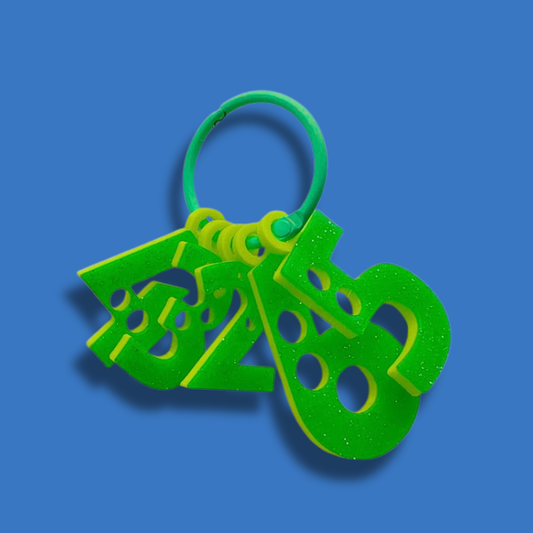 Stickmått nyckelring [grön/lime]