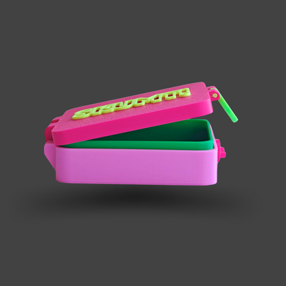 Tvålbox [två nyanser av rosa]