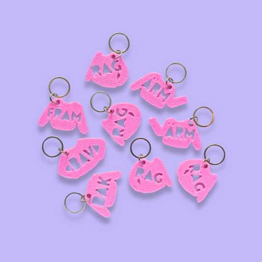 Stickmarkörer [rosa set för tröjor]