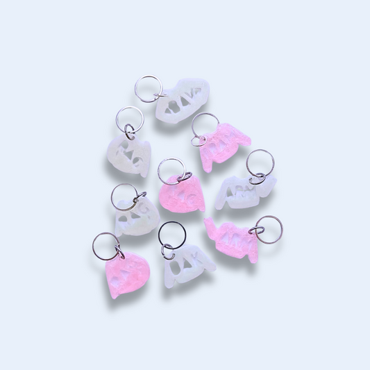 Stickmarkörer [rosa & självlysande set för tröjor]