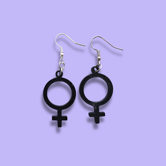 Örhängen [svarta kvinnotecken]