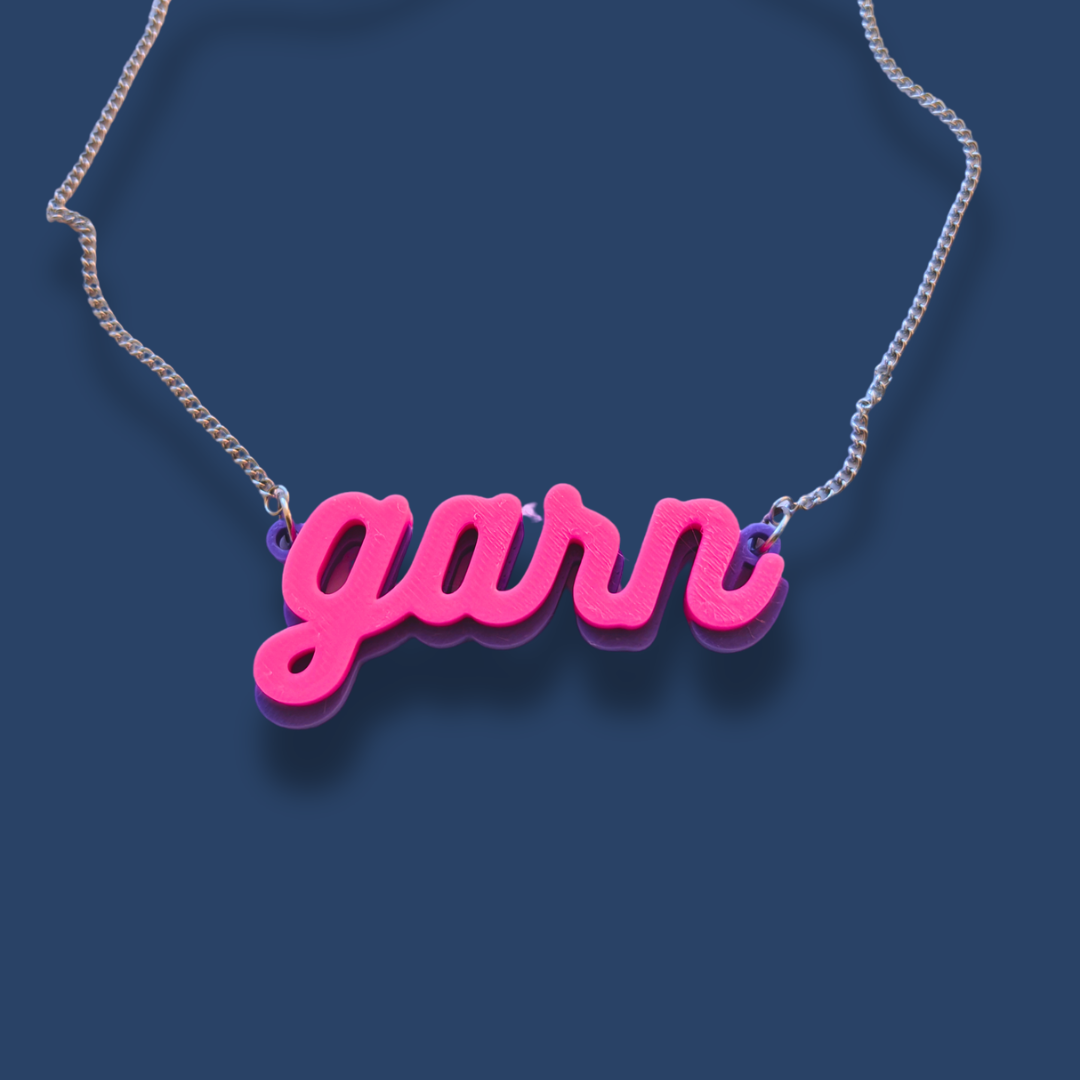 Halsband GARN [rosa/lila]