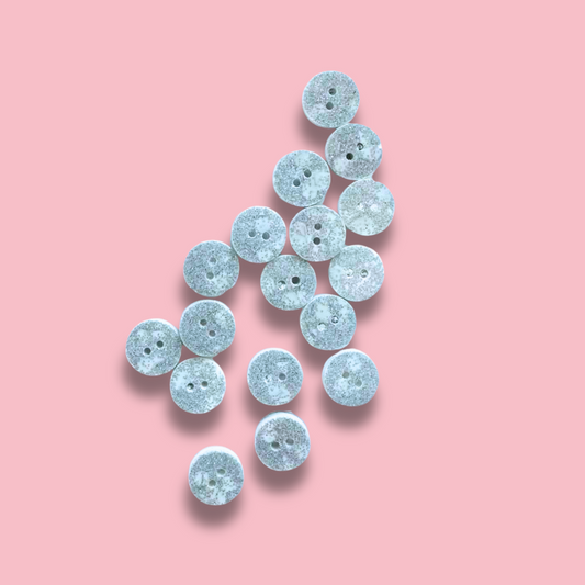 Knappar 10 mm [silverglitter, styckvis]