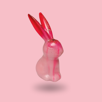 Smyckeshållare [rosa och röd kanin]