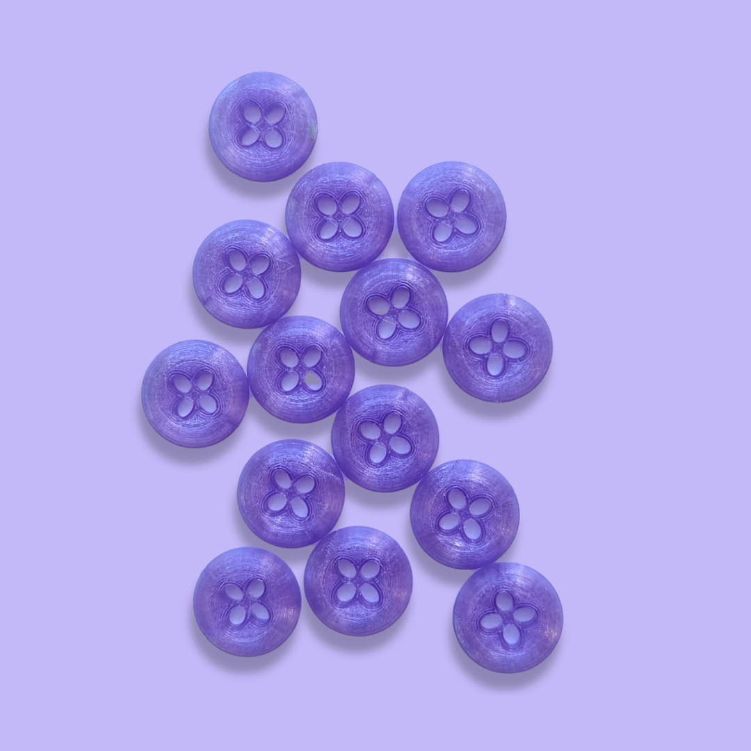 Knappar 20 mm [lila, styckvis]