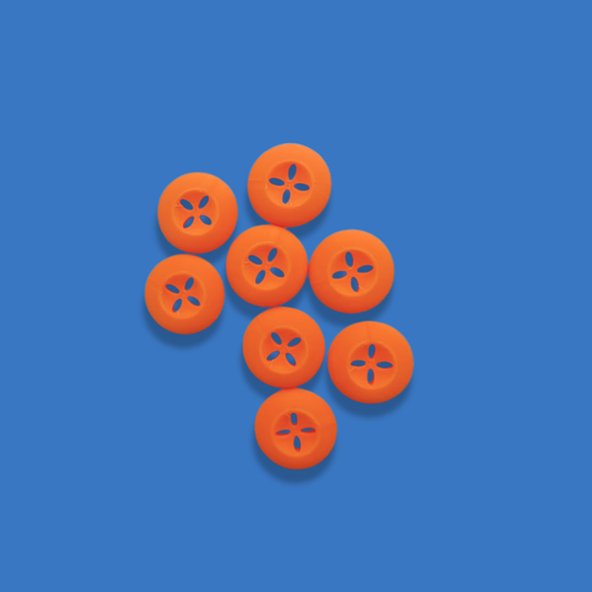 Knappar 20 mm [orange, styckvis]