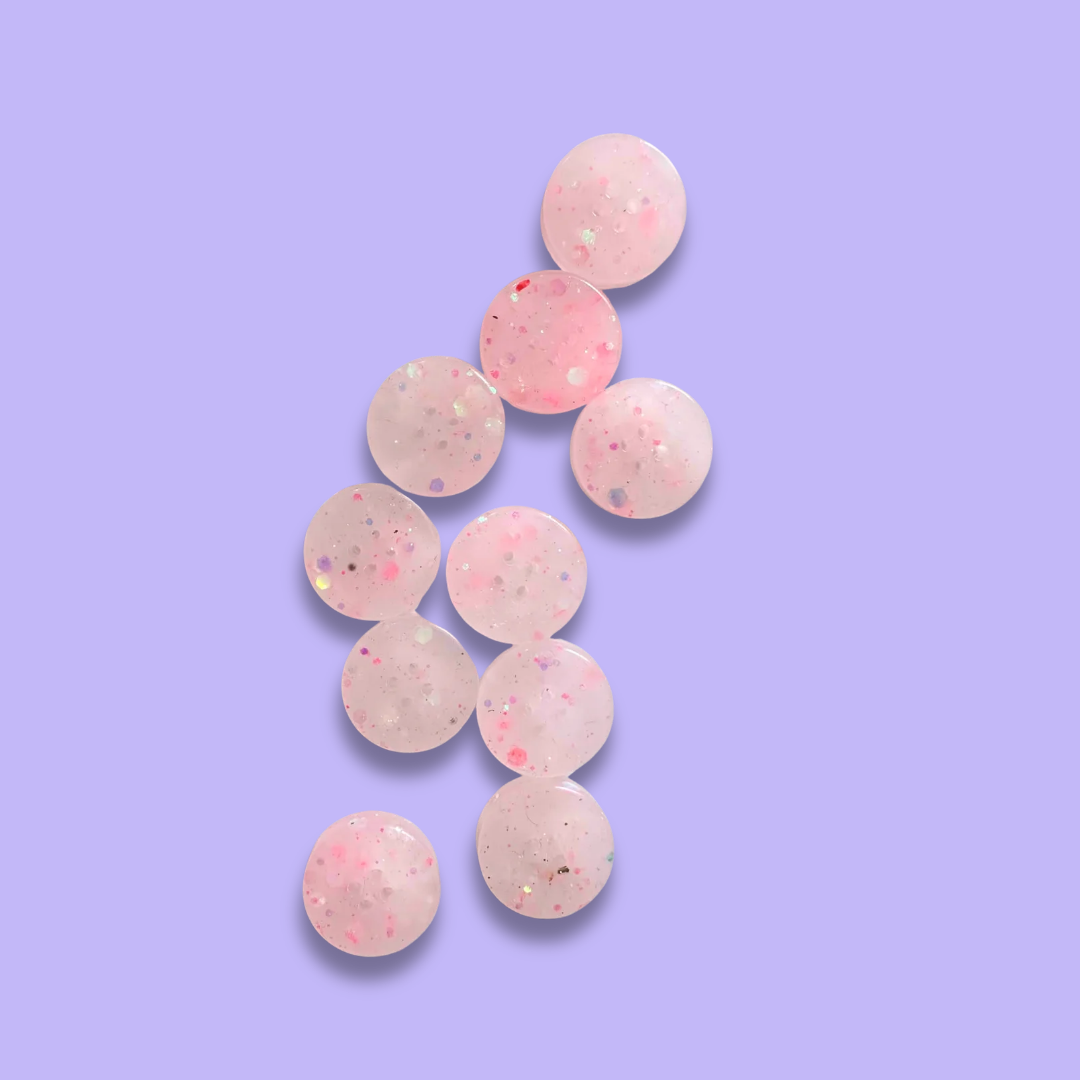 Knappar 20 mm [milky glitter]