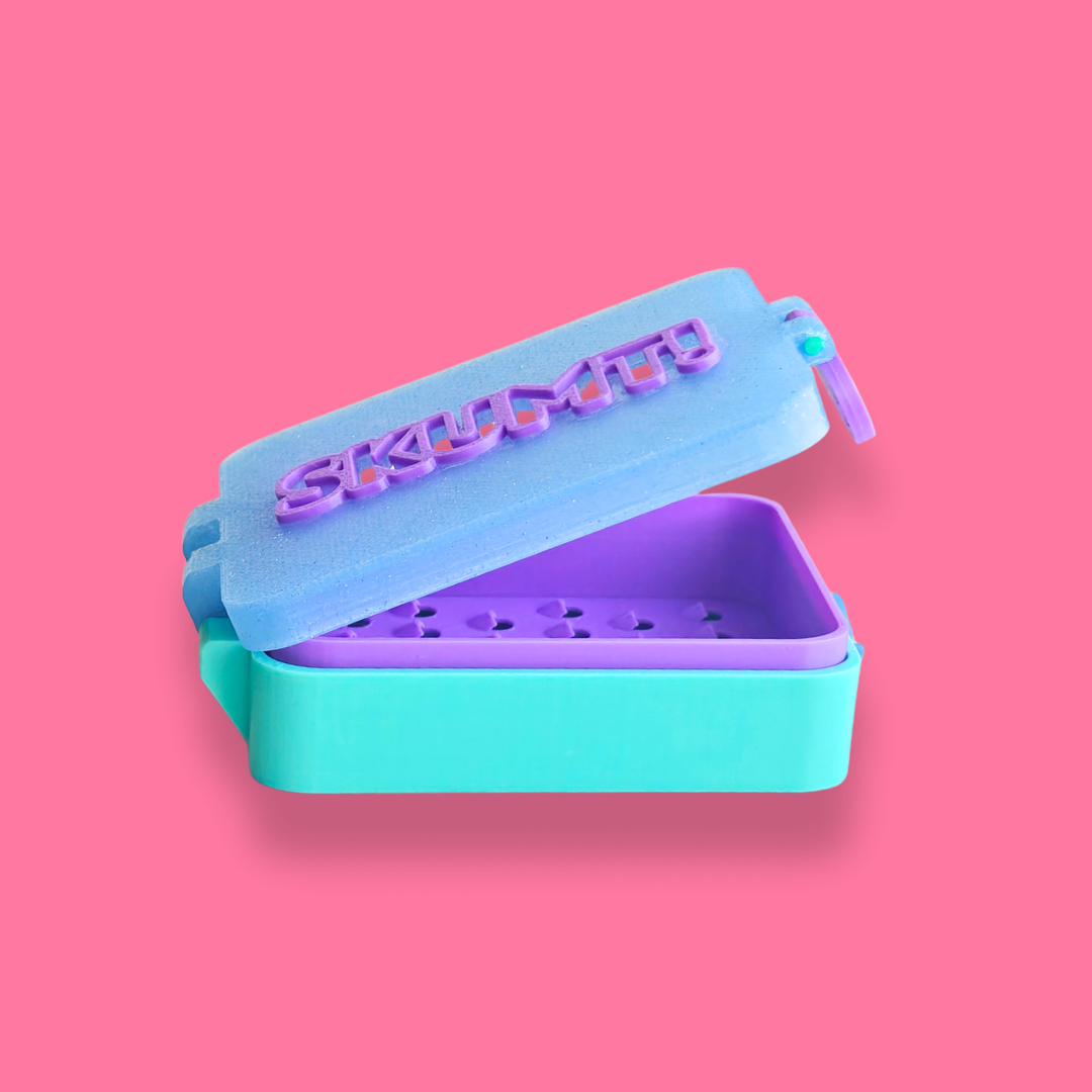 Tvålbox [mint/glitterblå]