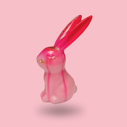 Smyckeshållare [rosa och röd kanin]