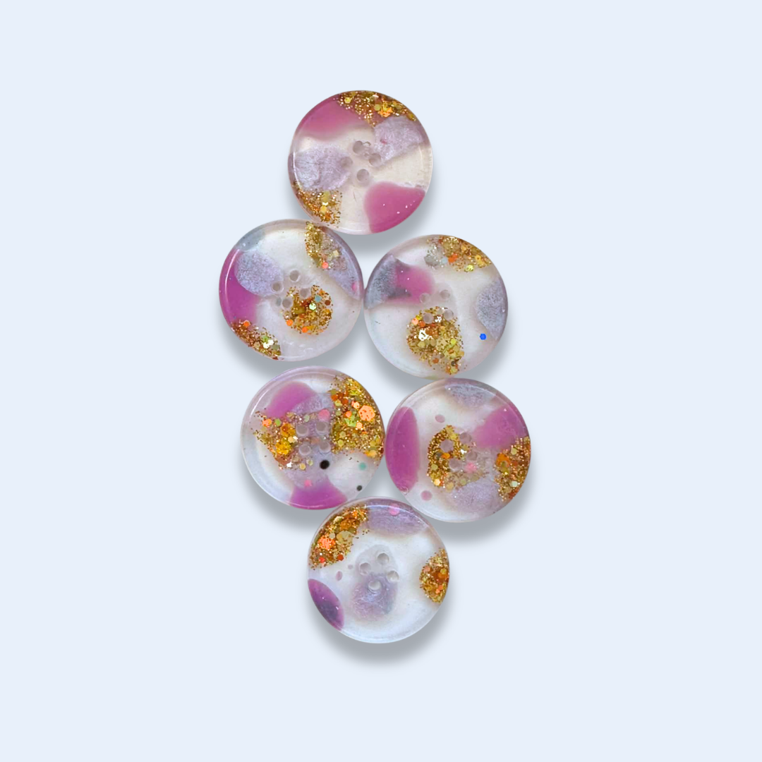 Knappar 25 mm [romance, 6 st]