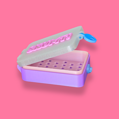 Tvålbox [lila/självlysande]