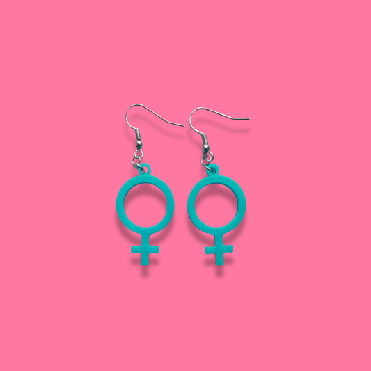 Örhängen [turkosa kvinnotecken]