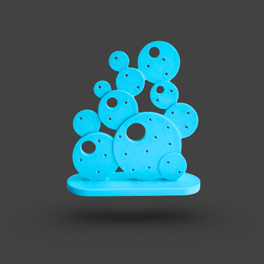 Hållare för stiftörhängen [turkos]