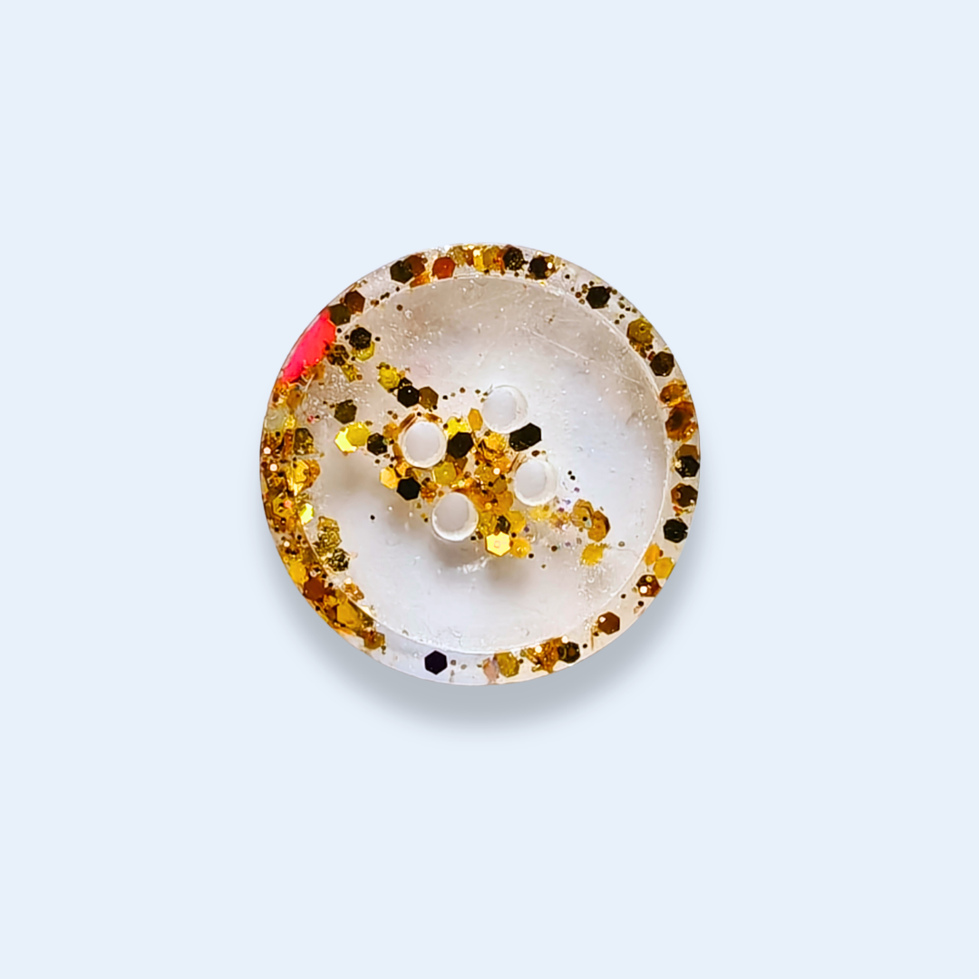 Knappar 20 mm [guld i vatten, 6 st]