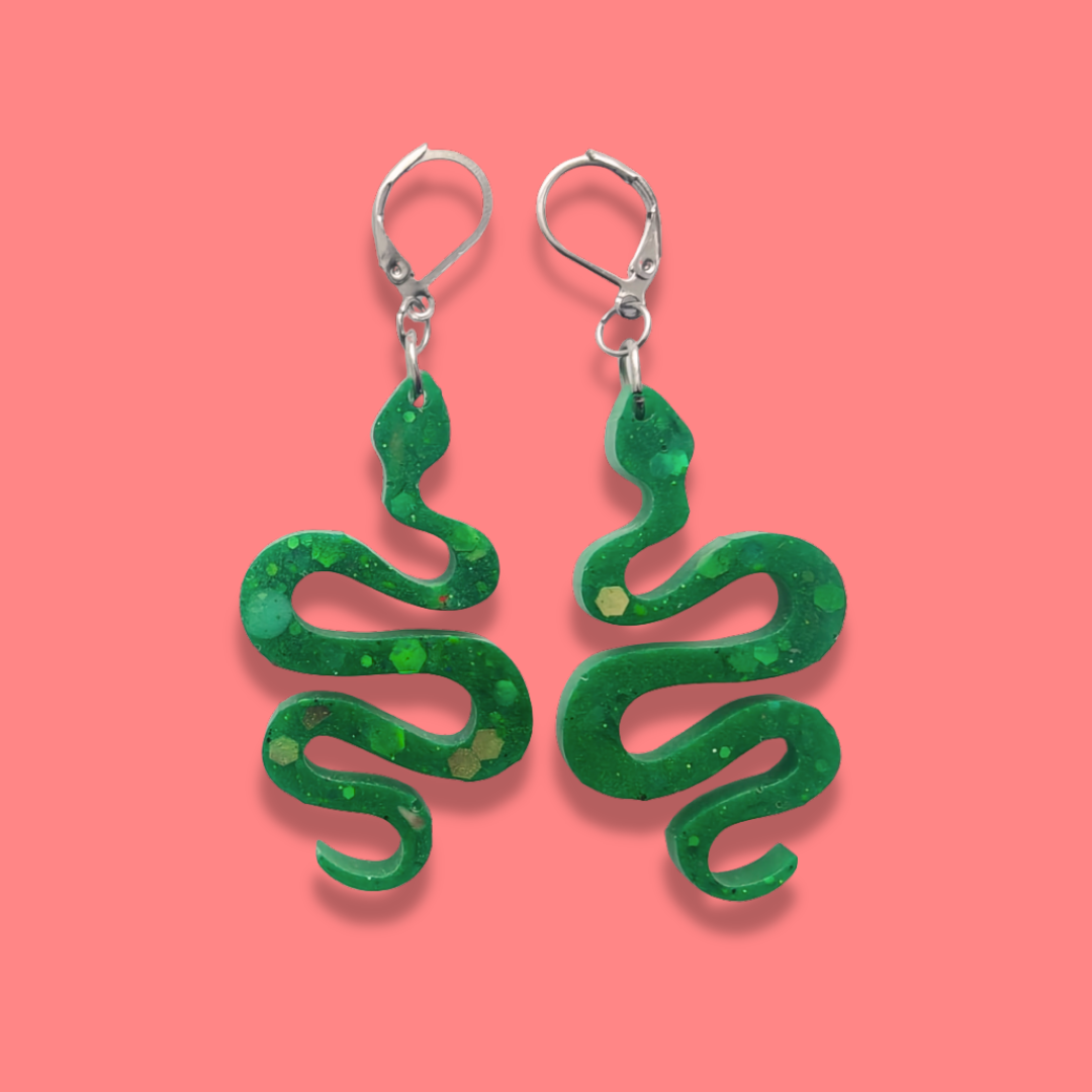 Örhängen [gröna ormar]