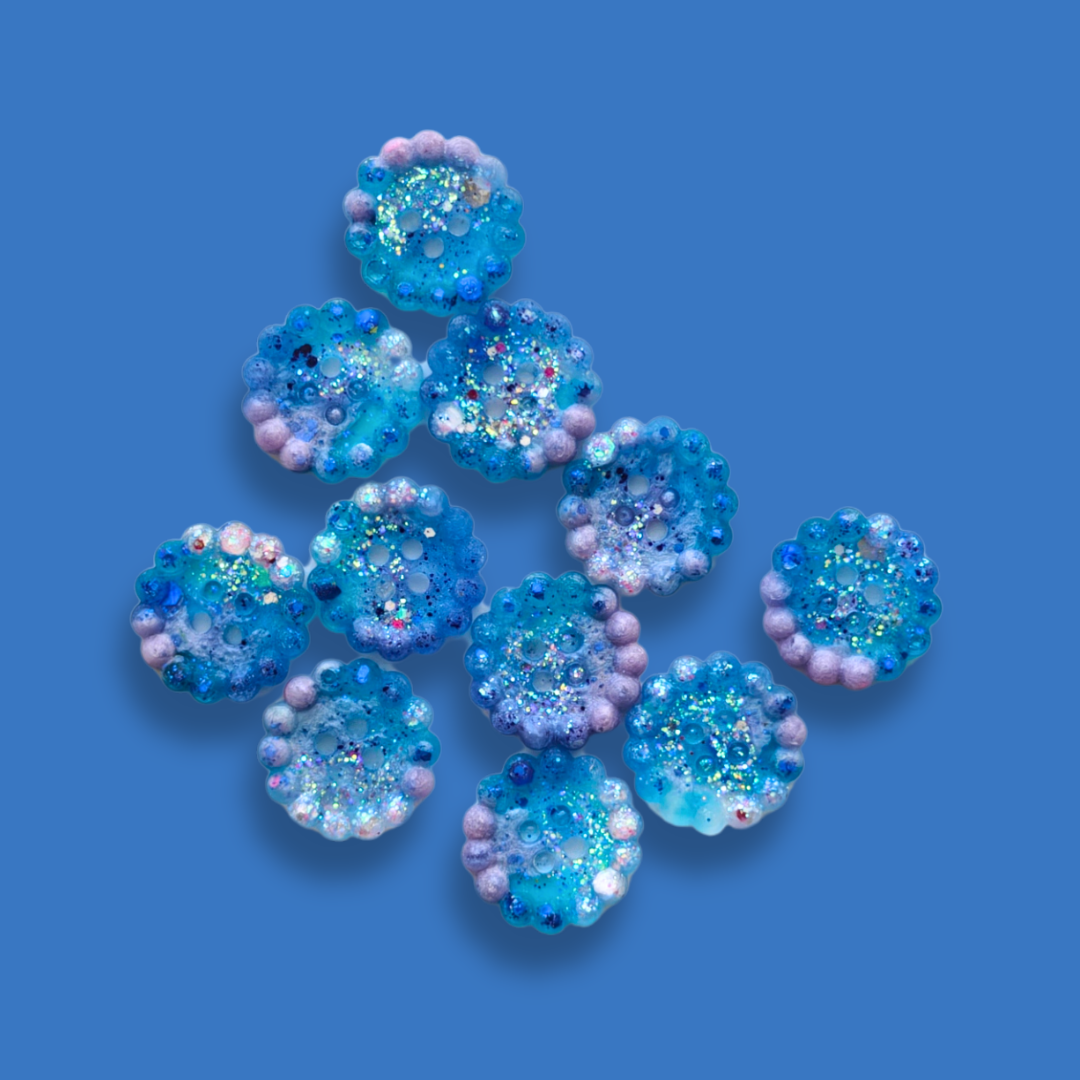 Knappar 20 mm [blåsippor, styckvis]