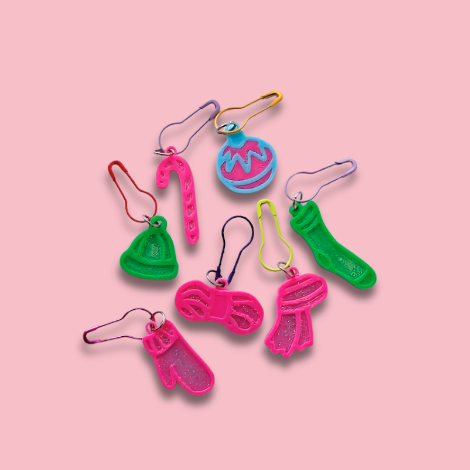 Stickmarkörer [vintermix, 7 st]