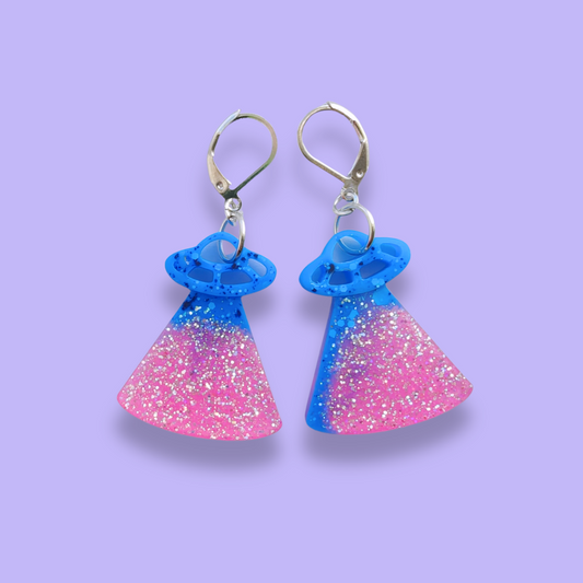 Örhängen [rosa/blå ufon]